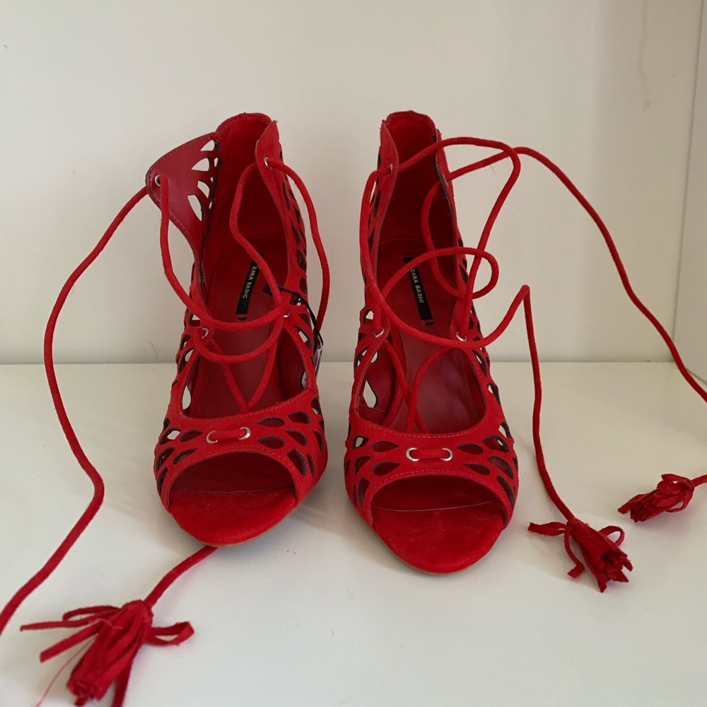 ZARA heeled sandals